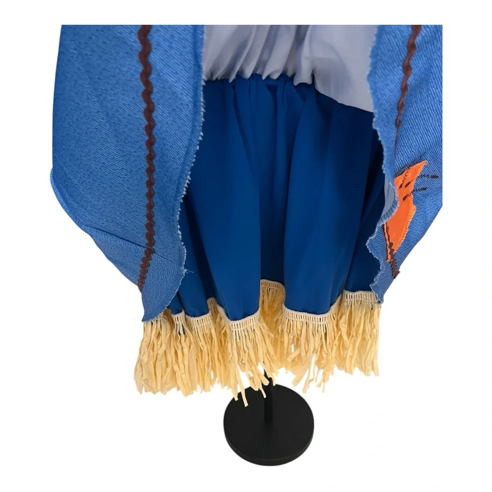 Charming‎ Blue and Orange Girls Halloween Scarecrow Cutie Costume M (8-10)